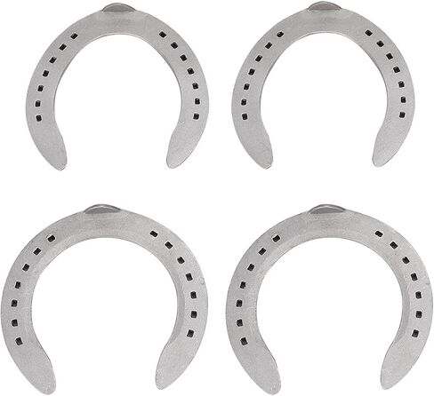 Horseshoes, 4PCS Aluminum Alloy Horse Shoes, Horse Riding Tool Horseshoe Kit for Horseshoe Palms Horse Riding Tool, Equipment Accessories for Indoor or Outdoor in Saudi Arabia