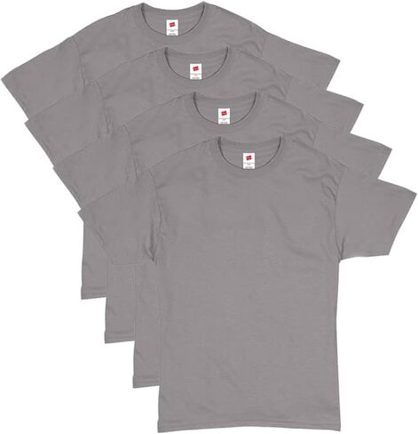 Hanes Mens Essential-t Cotton T-Shirt, Athletic Crimson_Discontinued in Saudi Arabia