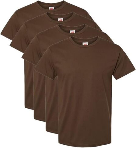 Hanes Mens Essential-t Cotton T-Shirt, Athletic Crimson_Discontinued in Saudi Arabia