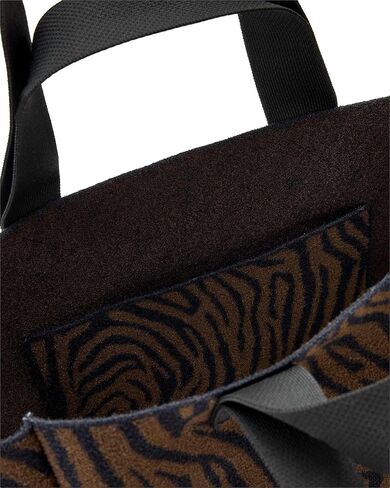 AllSaints Izzy Zebra East/West Tote, Black/Brown in Saudi Arabia