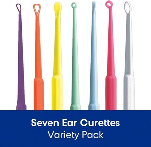 Bionix - Safe Ear Curette Variety Pack, Plastic, Earwax Removal Pack, Helps Remove Wax Buildup, Stainless Steel Curette Alternative, Convenient, Ideal for Healthcare Providers, Single-Use (75 Count) in Saudi Arabia
