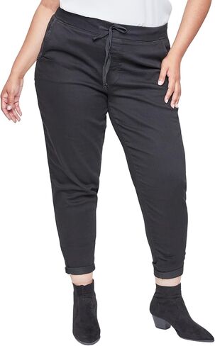 Royalty For Me Womens Women's Plus Size Mid Rise Cuffed Jogger Pants -Xp36764 in Saudi Arabia
