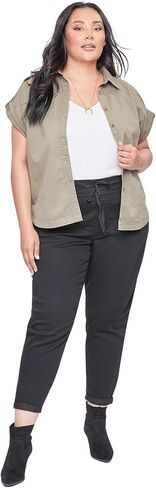 Royalty For Me Womens Women's Plus Size Mid Rise Cuffed Jogger Pants -Xp36764 in Saudi Arabia