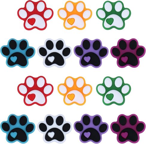 16 pcs Silicone Focal Beads Flat Round Focal Beads Love Silicone Beads for Shaped Bulk Pens Beads Used for DIY to Make Various Handicrafts Beaded Pen Lanyards Etc(Valentine's Day Love) in Saudi Arabia