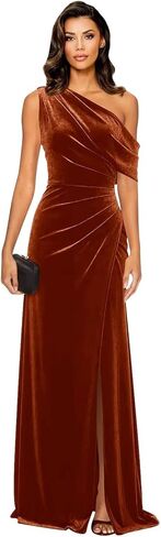 Elegant Long Sleeve Velvet Formal Dresses for Women Long Mermaid Ruched V Neck Evening Prom Gowns in Saudi Arabia