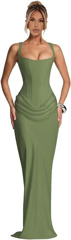 Mermaid Satin Prom Dresses for Women Long Bodycon Corset Ruched Formal Cocktail Party Gown in Saudi Arabia