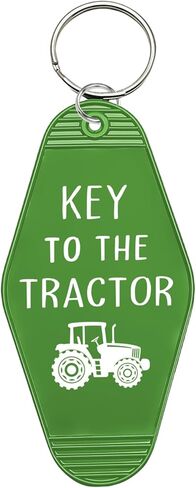 مفتاح الجرار، علامة مفتاح سلسلة المفاتيح StyleTractor، هدية تحمل اسم حلقة مفاتيح لسائق الجرار، مالك المزرعة، سائق المزرعة على الطرق الوعرة (أخضر) in Saudi Arabia