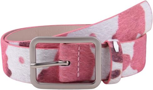 Western Cow Print Belts for Women Girls Cowgirl Y2k Belts for Skirts Jeans Vintage Party Outfits for Halloween Costumes Belt in Saudi Arabia