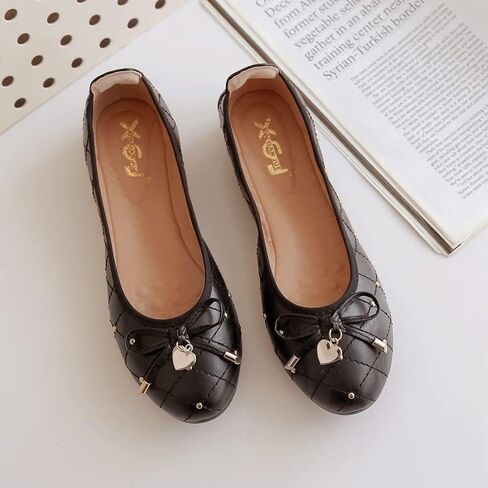 Unifizz Women's Ballet Flat Shoes Cute Bowtie Wedding Flats Slip on Flats for Women Comfortable in Saudi Arabia