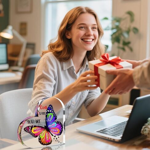 Christian Gifts for Women Stocking Stuffers for Women Teen Girls - Butterfly Inspirational Religious Gifts for Mom Wife Sister Friends Coworker Female Christmas Birthday Present Home Art Decor Signs in Saudi Arabia