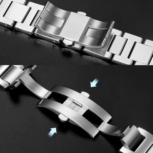 Watch Band Bracelet Replacement For Cartier Ballon Bleu 28Mm/36Mm/42Mm Stainless Steel in Saudi Arabia