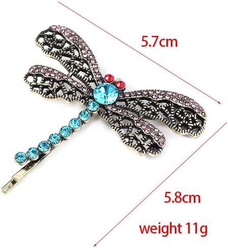 طقم إكسسوارات أزياء مكون من 3 قطع للحفلات التنكرية - قلادة على شكل حجر رؤية اليعسوب ومشبك شعر مفتاح أسود للأزياء التنكرية (ب) in Kuwait