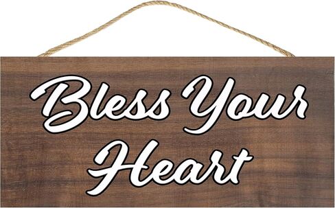 Rogue River Tactical Funny Sarcastic Joke Bless Your Heart Home Decor Hanging Wall Sign Decoration in Saudi Arabia