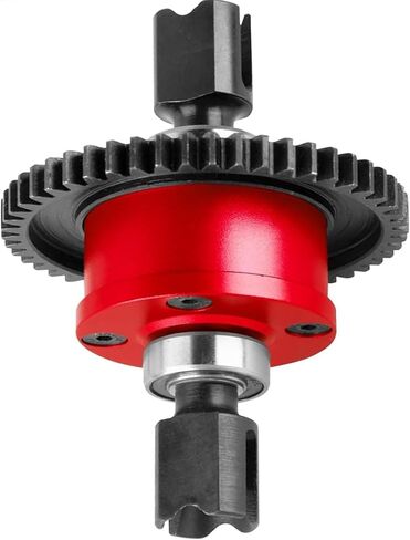 Aluminum 50T Center Differential for Arrma 1/7 Big Rock Felony Fireteam Infraction Mojave 6S BLX,1/8 Kraton Notorlous Outcast Talion TLR Tuned Typhon Typhon 6S BLX Upgrades Parts,# ARA311118 (Red) in Saudi Arabia
