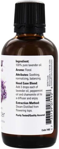 Now Essential Oils - Lavender Oil - 2 fl. oz (59 ml) by Now in Saudi Arabia