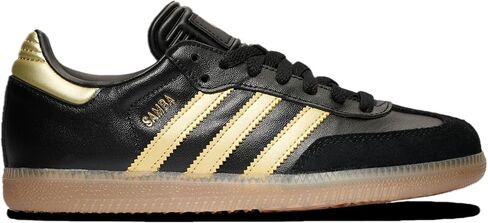 adidas Samba Messi - Boys' Grade School (JH5641, Core Black/Gold Metallic/Gum) in Saudi Arabia