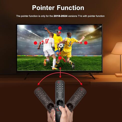 MR24GA الصوت السحري عن بُعد متوافق مع LG 2024-2018 SMART TV ، مناسب لـ LG MR24GA MR23GA MR22GA MR21GA MR20GA Magic Remote مع وظيفة المؤشر in Saudi Arabia