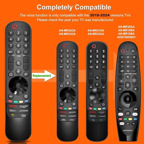 MR24GA الصوت السحري عن بُعد متوافق مع LG 2024-2018 SMART TV ، مناسب لـ LG MR24GA MR23GA MR22GA MR21GA MR20GA Magic Remote مع وظيفة المؤشر in Saudi Arabia