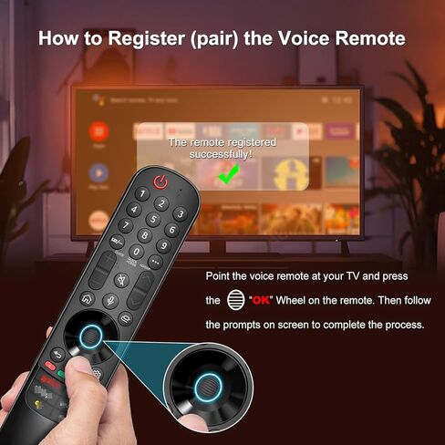MR24GA الصوت السحري عن بُعد متوافق مع LG 2024-2018 SMART TV ، مناسب لـ LG MR24GA MR23GA MR22GA MR21GA MR20GA Magic Remote مع وظيفة المؤشر in Saudi Arabia