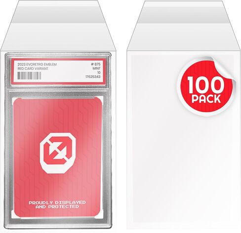 EVORETRO Pokémon Retail Booster Pack Protectors – 0.40mm PET Case for Sealed Cardboard Packs – Clear Display & Storage – Fits Standard Packs – 10-Pack Durable Protective Case in Saudi Arabia