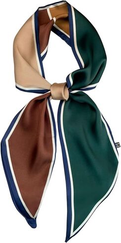 Silk Scarf For Women Purse Necklace Lightweight Fashion Designer Long Skinny Hneck Scarfs Bag Charms in Saudi Arabia
