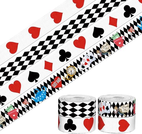 3 Roll 18 Yards Wizard Ribbons, 5/8" Orange Witch Stripe Satin Ribbons Eyeglasses Broom Fabric Ribbon for Gift Wrapping Ribbons for Wreaths Party Home DIY Decoration in Saudi Arabia