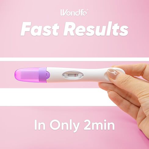 اختبار الحمل Wondfo - اكتشف HCG بدقة 99% - سهل الاستخدام في المنزل اختبار البول HCG مع نتائج سريعة وموثوقة - [عدد واحد] in Kuwait