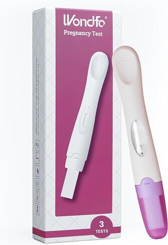 اختبار الحمل Wondfo - اكتشف HCG بدقة 99% - سهل الاستخدام في المنزل اختبار البول HCG مع نتائج سريعة وموثوقة - [عدد واحد] in Kuwait