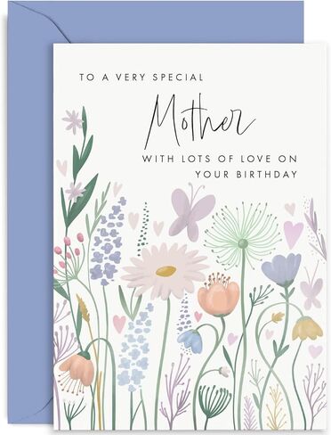 Old English Co. Birthday Card For Nana - Butterfly Hearts Flower Birthday Card for Her - Cute Birthday Card for Nan from Grandson Granddaughter - Birthday Cards for Her | Blank Inside with Envelope in Saudi Arabia