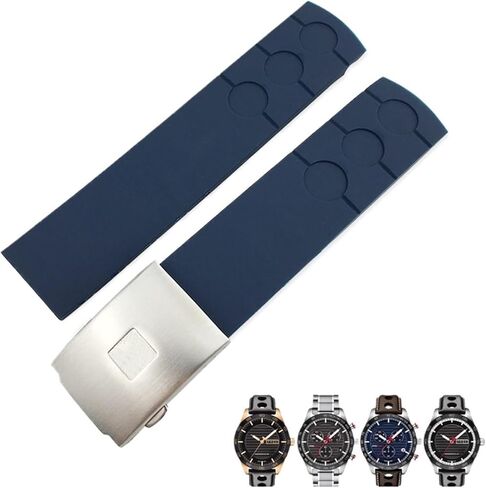 Rubber Watchband 20mm Suitable For Tissot PRS516 T100417 Sports Waterproof Soft Watch Strap Free Tools Men in Saudi Arabia