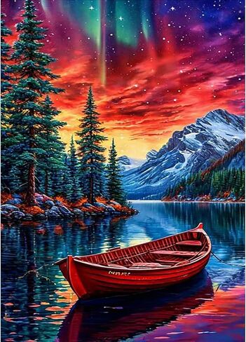 LumiCraft Starry Castle Diamond Art Kits for Adults, Cartoon Diamond Painting Kits, 5D Full Drill Crystal Rhinestones Art Kits for Beginner Home Wall Decor 12x16in in Saudi Arabia