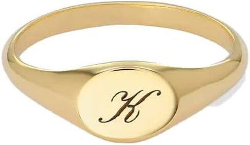 OAK & LUNA Unique Designer Fashion Rings - Choose Your Style - Engraving Options - Initials or Names - Diamond Versions in Saudi Arabia