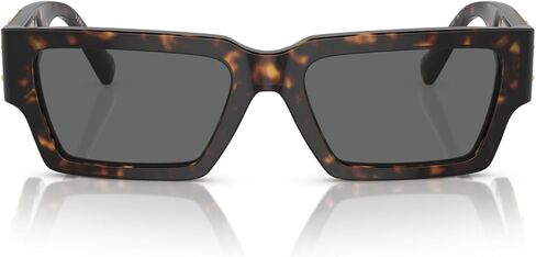 Versace Unisex Sunglasses Havana Frame, Dark Grey Lenses, 54MM in Saudi Arabia
