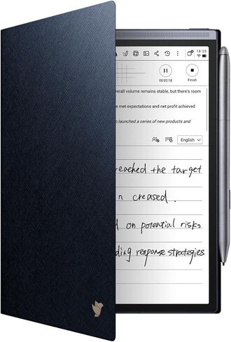 علبة الورقة الواقية للوصول إلى Ifytytek ainote air2 tablet tablet 8.2 "، جلد PU المتميز ، غطاء ضئيل وخفيف الوزن ، مع مقطع القلم لجهاز لوحي الكتابة الإلكترونية والماء ومقاوم للغبار ، أسود in Kuwait