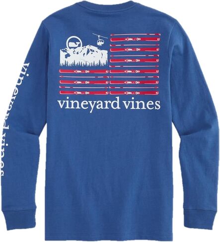 تي شيرت Vineyard Vines للأولاد من Skiflag بأكمام طويلة للجيب in Kuwait