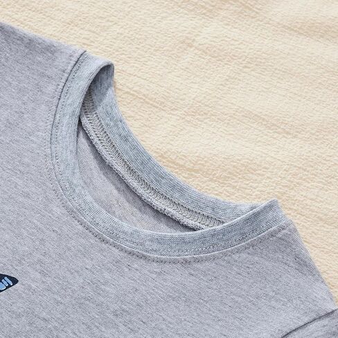 Boys' Long-Sleeved Cotton T-Shirt Autumn New Children's Shark Print Casual 3-8 Years in Saudi Arabia