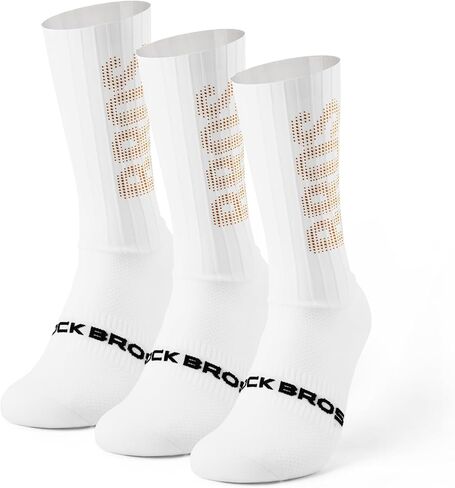 ROCKBROS Cycling Compression Socks,Crew Length,Non-Slip,Breathable&Wicking,Road,Bike Sports and Running for Men Women,3-Packs in Saudi Arabia