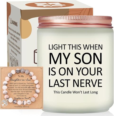 Gifts for Daughter in Law - Christmas Mothers Day Birthday Gifts for Daughter in Law from Mother in Laws - Lavender Scented Candle in Saudi Arabia