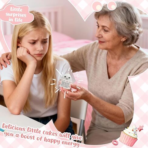 هدية تعاطف كب كيك كروشيه لصديق حزين، هدية مريحة "أفكر فيك" للنساء، دعم الصداقة وعنصر حزمة العناية بالحزن، تذكار عاطفي "أنا هنا من أجلك" in Kuwait