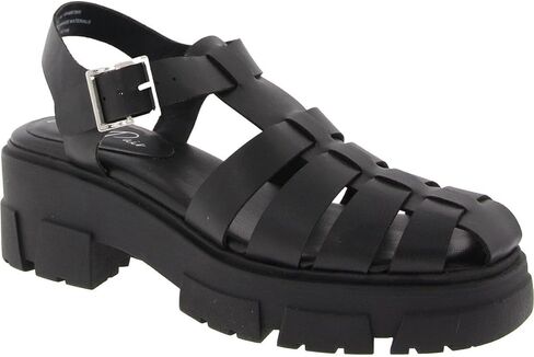 صندل نسائي من Wild Pair Heraa Strappy Fisherman أسود 9.5 متوسط ​​(B، M) in Kuwait