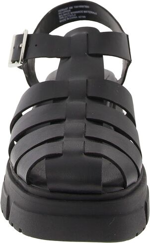 صندل نسائي من Wild Pair Heraa Strappy Fisherman أسود 9.5 متوسط ​​(B، M) in Kuwait