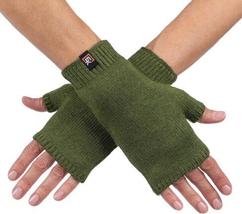 قفازات من الصوف المحبوك بدون أصابع من Evolution Knitwear - صوف ميرينو فائق النعومة - صُنع في الولايات المتحدة الأمريكية in Kuwait