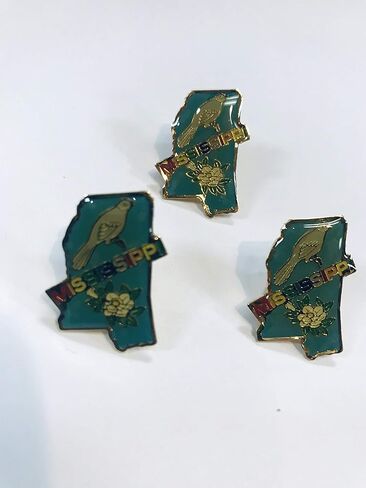 STATE Lapel Pins Hat Pins Collectible design 3 Pcs Set - States and City with colorful images and icons. in Saudi Arabia