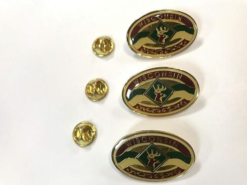 STATE Lapel Pins Hat Pins Collectible design 3 Pcs Set - States and City with colorful images and icons. in Saudi Arabia