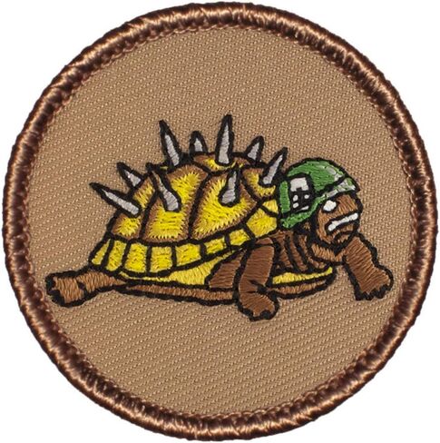 Armored Turtle Patrol Patch - 2" Diameter Round Embroidered Patch (Sew-on) in Saudi Arabia