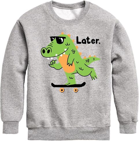 Instant Message - Later Gator - Toddler & Youth Crewneck Fleece Sweatshirt in Saudi Arabia