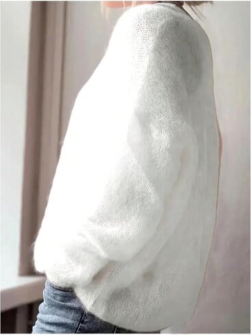 SOLY HUX Women's V Neck Long Sleeve Sweater Knit Pullover Jumper Tops Cozy Sweaters in Saudi Arabia