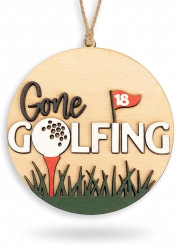 Best Dad by Par Golf Ornament for Dad – Funny Golf Christmas Tree Decoration for Men, Acrylic Suncatcher Gift from Son or Daughter, Holiday Keepsake for Golf Lovers in Kuwait