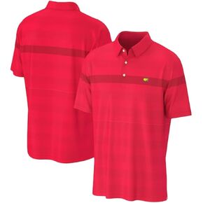 Authentic Masters Tech 2022 Men's Red Performance Golf Polo Shirt in Saudi Arabia