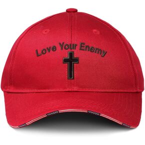 American Flag Hat Love Your Enemy Christ Jesus God Patriotic USA Baseball Cap Cotton in Saudi Arabia